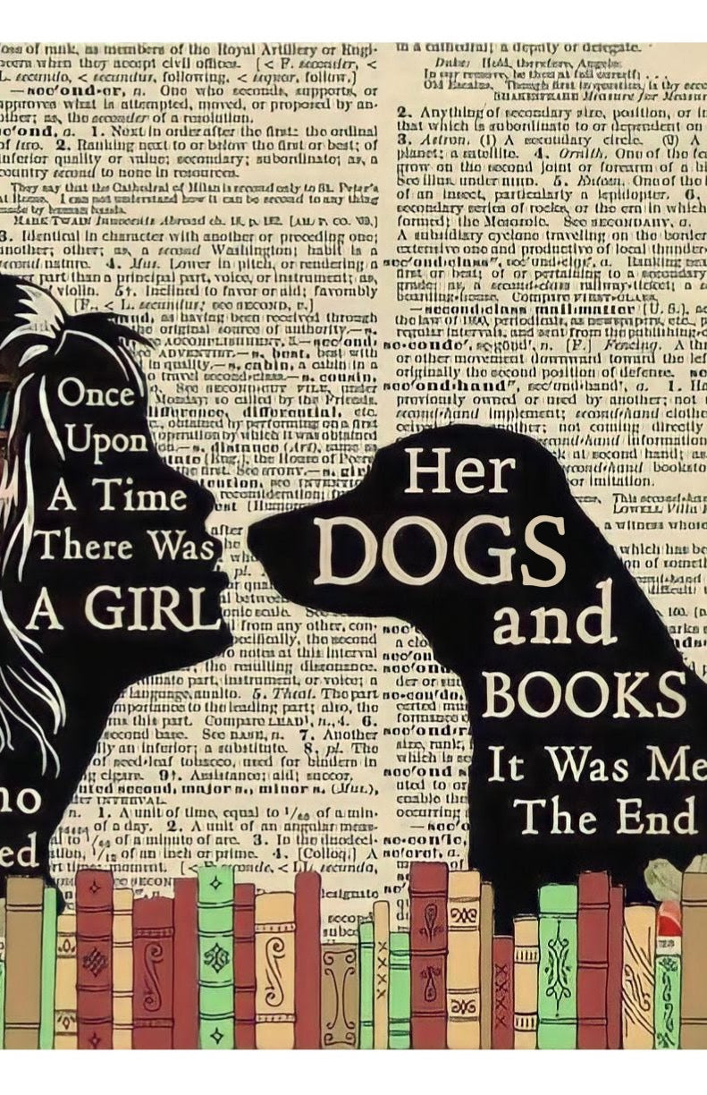 A Girl Who Loves Her Dogs and Books tumbler