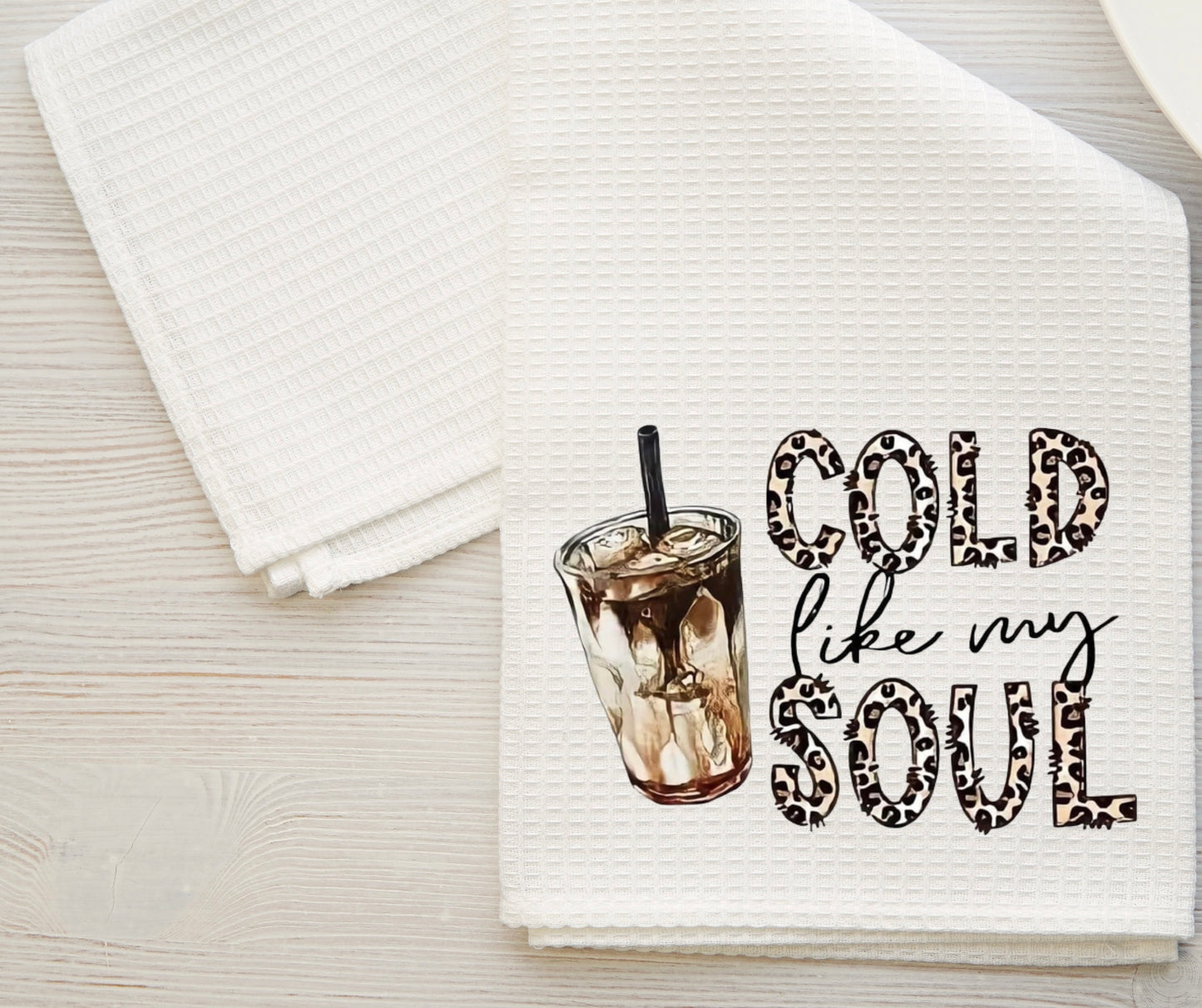 Cold Like My Soul dish towel
