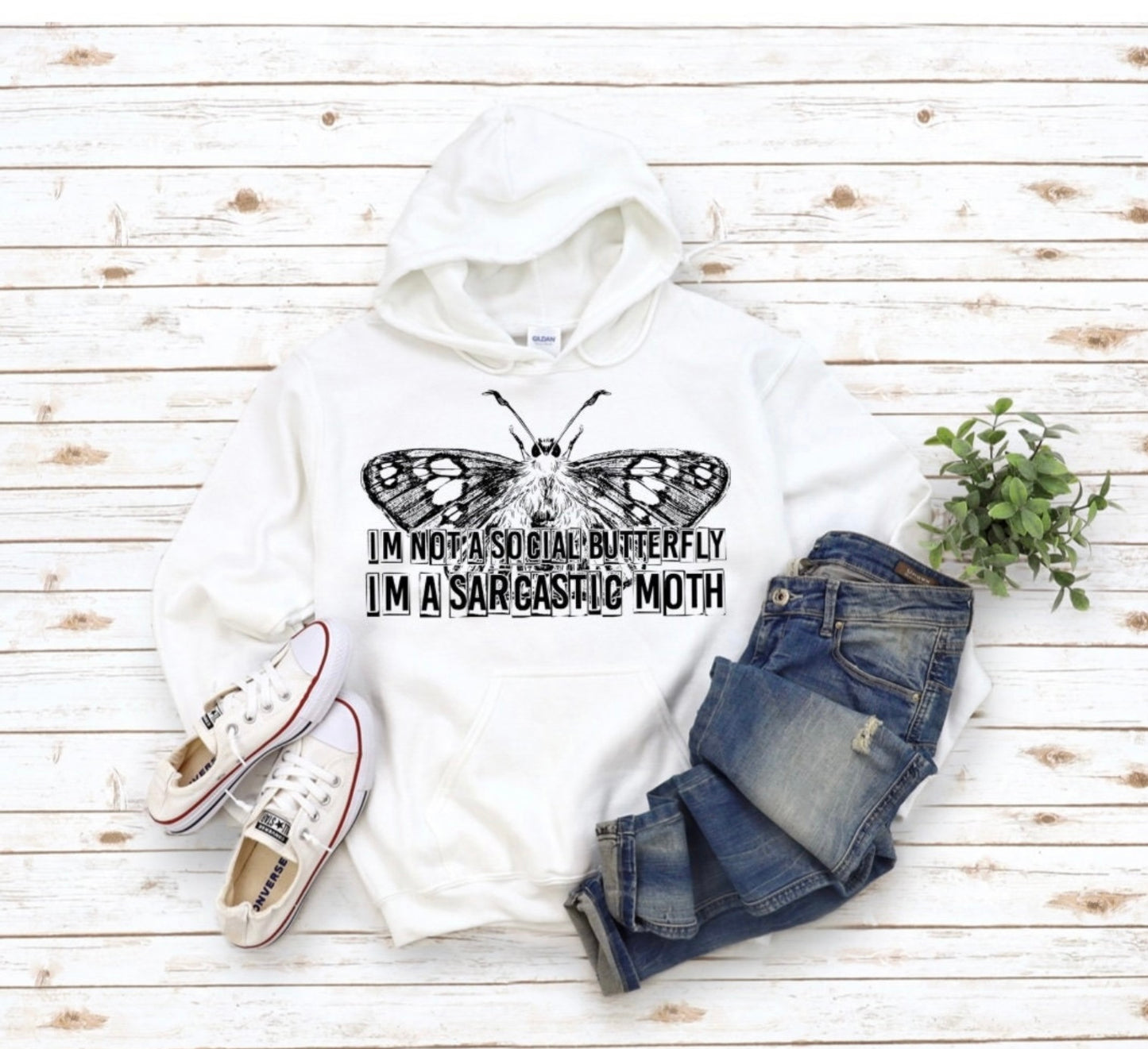 Antisocial Moth hoodie