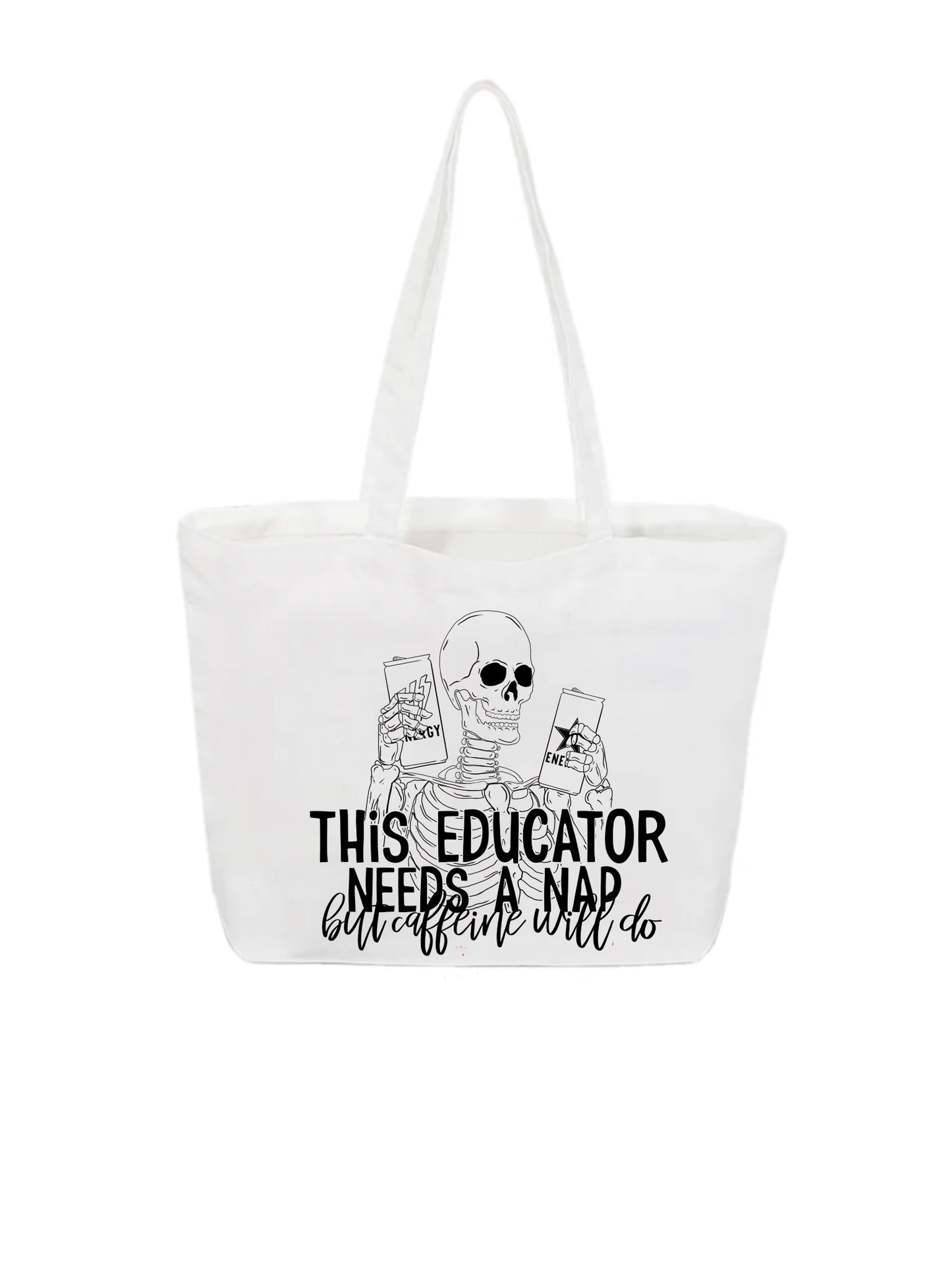 Teacher needs a Nap tote bag