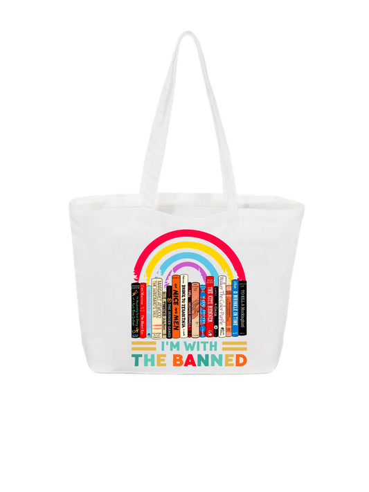 I’m With the Banned tote bag