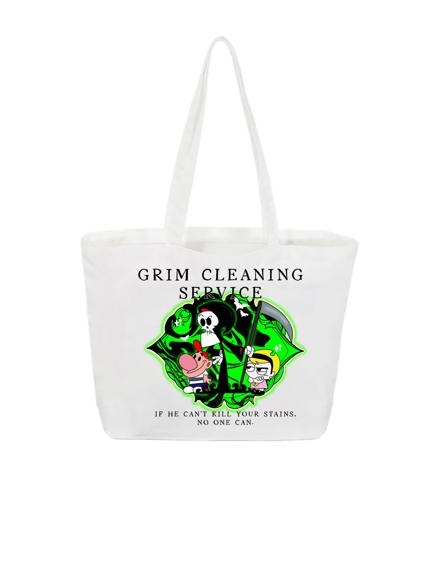 Grim Cleaning Service tote bag